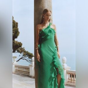 Mango Green Maxi Dress